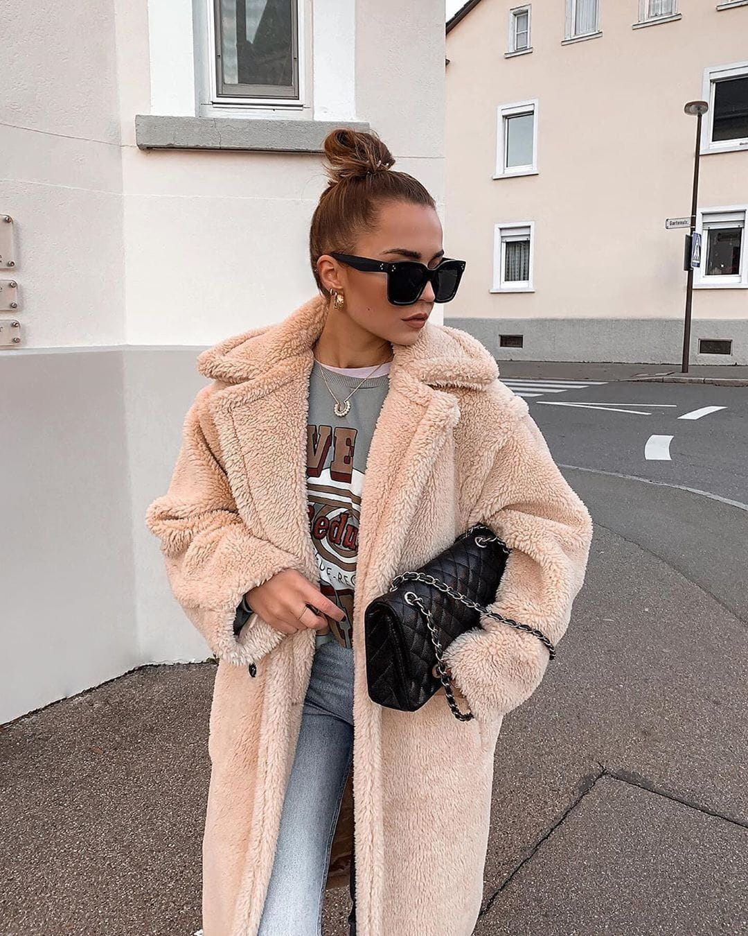 WW | Eleganter Wollmantel Lang Wärme und Trend