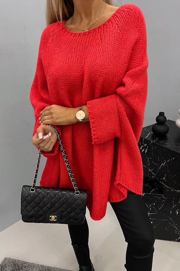 WW | Plus Size Knitted Poncho: Elegance and Comfort
