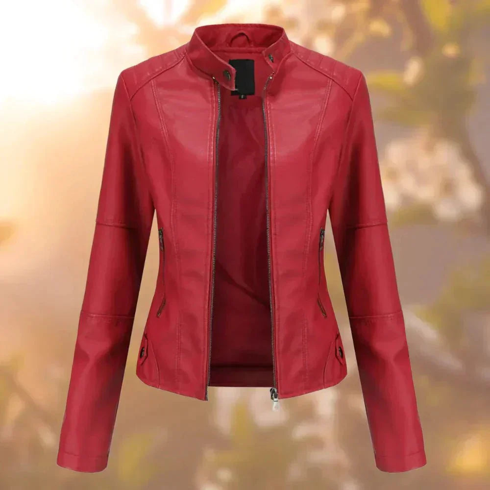 WW | Modern and Timeless Black Faux Leather Motorcycle Jacket