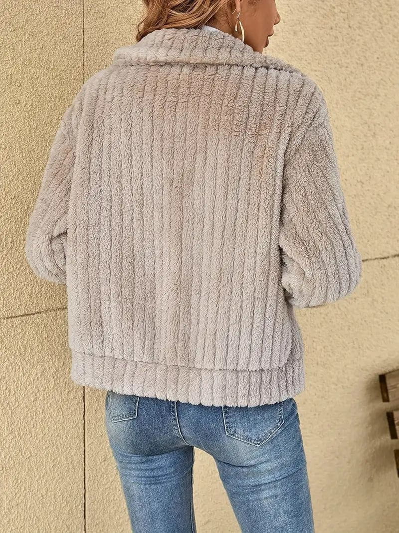 WW | Jacke aus Kunstfell warm & elegant Winter bequem