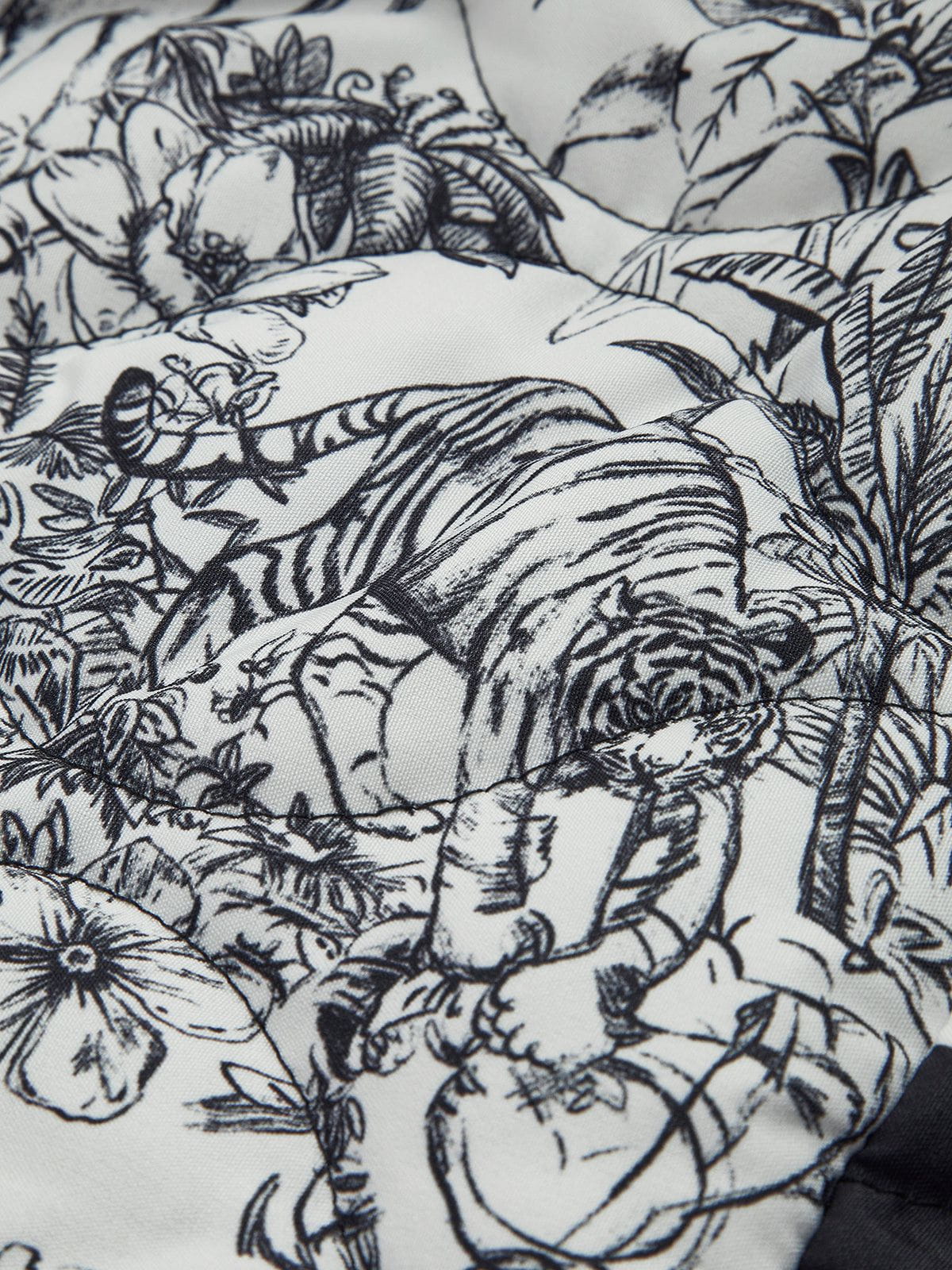 WW | Printed jacket Toile de Jouy Black & White Artistic & Chic