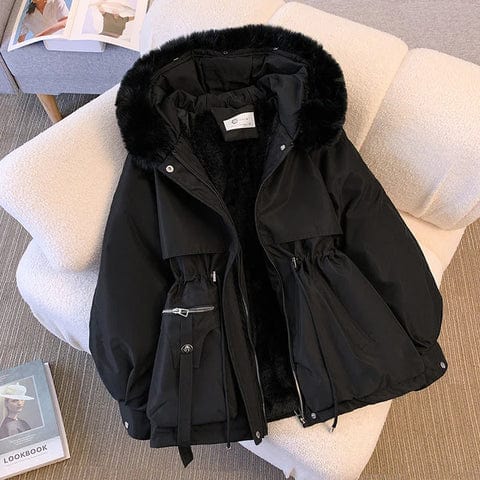 WW | Parka Winter Lined Elegance & Warmth Fur Collar