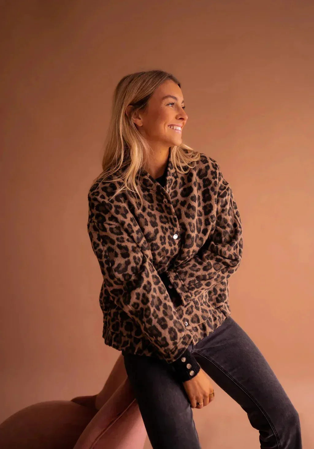 WW | Women's Jacket Leopard Print Warm and Trendy
