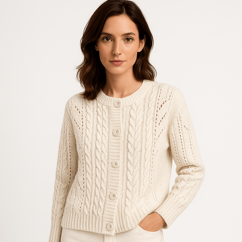 WW | Boho-Strickgilet mit Zöpfen, luftig, bequem & elegant