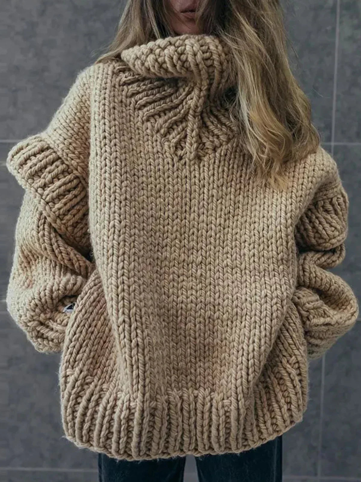 WW | Strick Oversized Rollkragenpullover