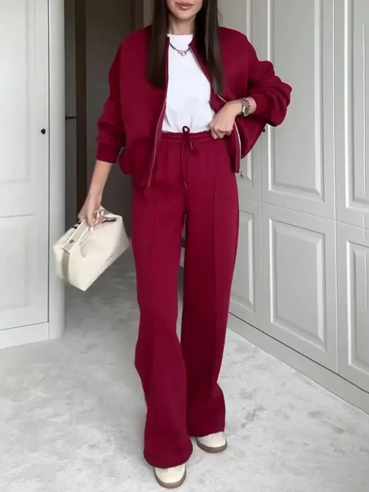 WW | Wide Lounge Set with Zip Jacket