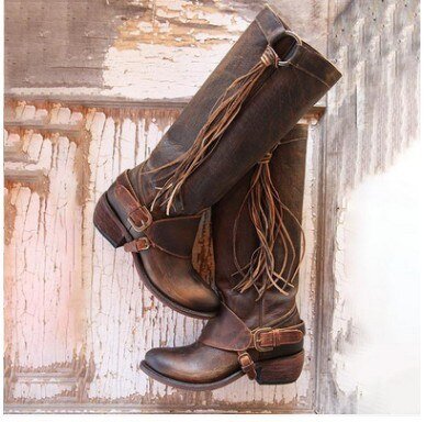 WW | Stiefeletten aus veganem Leder mit Reißverschluss und Absatz für Damen - Ideal für Alltag