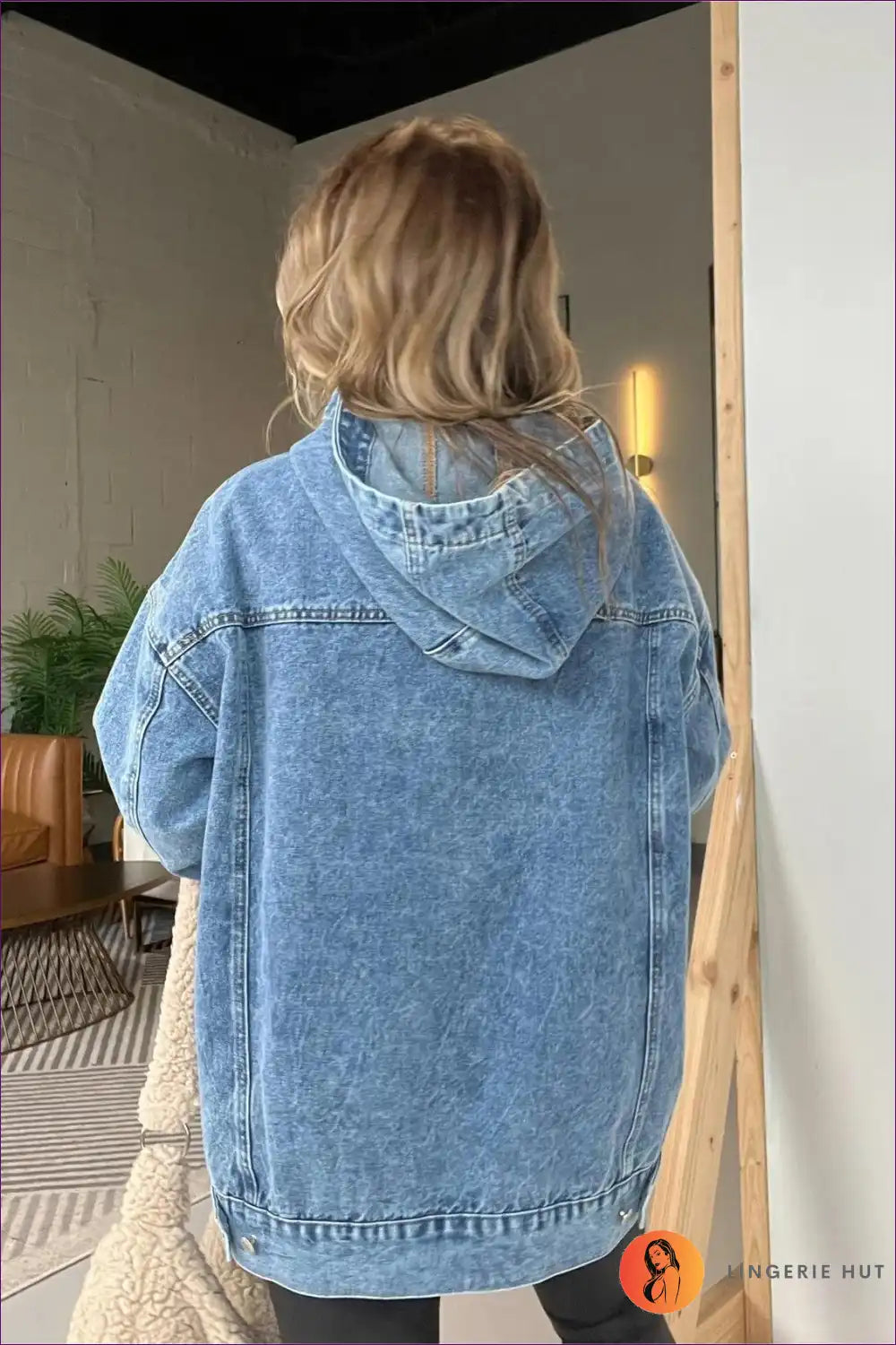 WW | Schickes Casual Denim Hoodie – Mühelos Cool