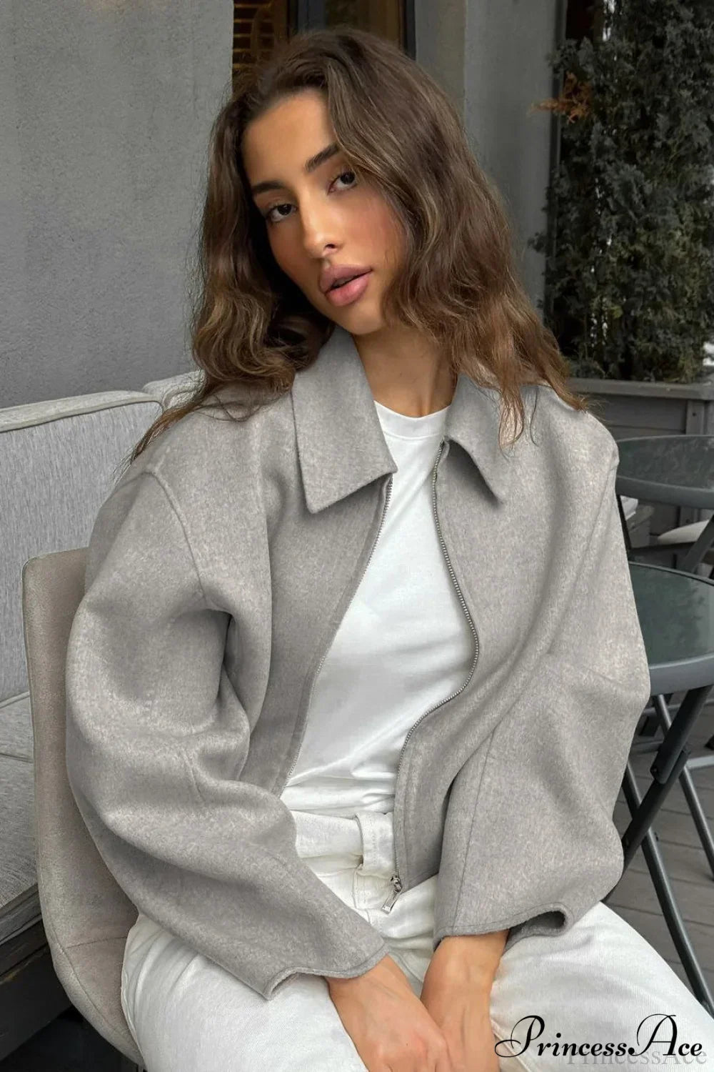 WW | Passform Braune Wolljacke