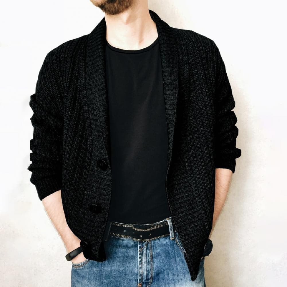 WW | Fein Gestrickte Strickjacke Aus Warmem Baumwoll