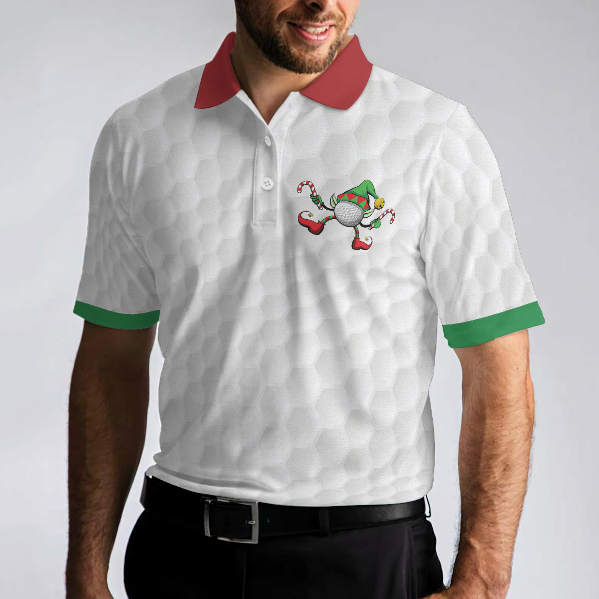 WW | Golf Alles, was ich will Polo-Shirt, Geschenkidee für männliche Golfer, lustiges weihnachtliches Golfhemd
