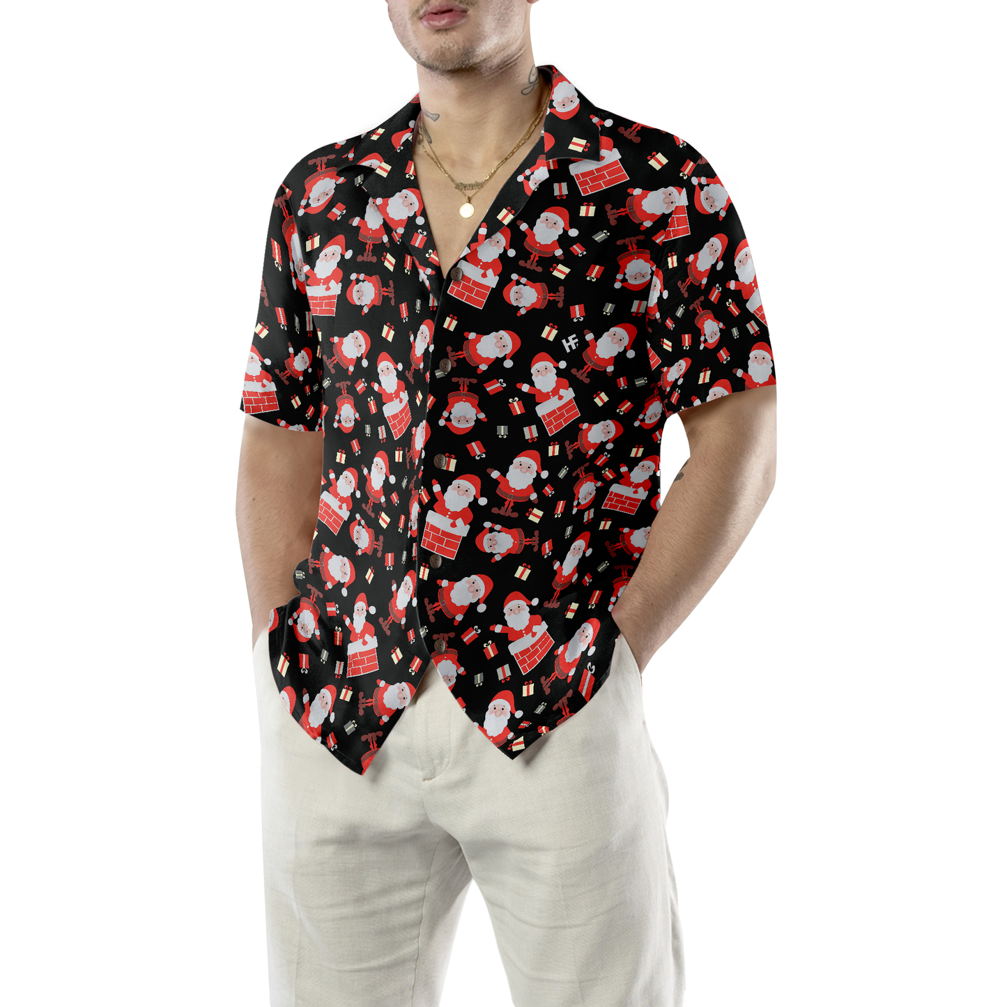 WW | Frohe Weihnachten Santa Claus 12 Hawaiihemd