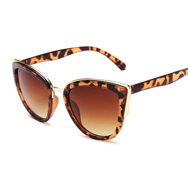 WW | Cat Eye Retro Fahrender Runde Metallrahmen Sonnenbrille