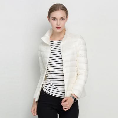 WW | women's vibrant green puffer jacket for autumn and winter