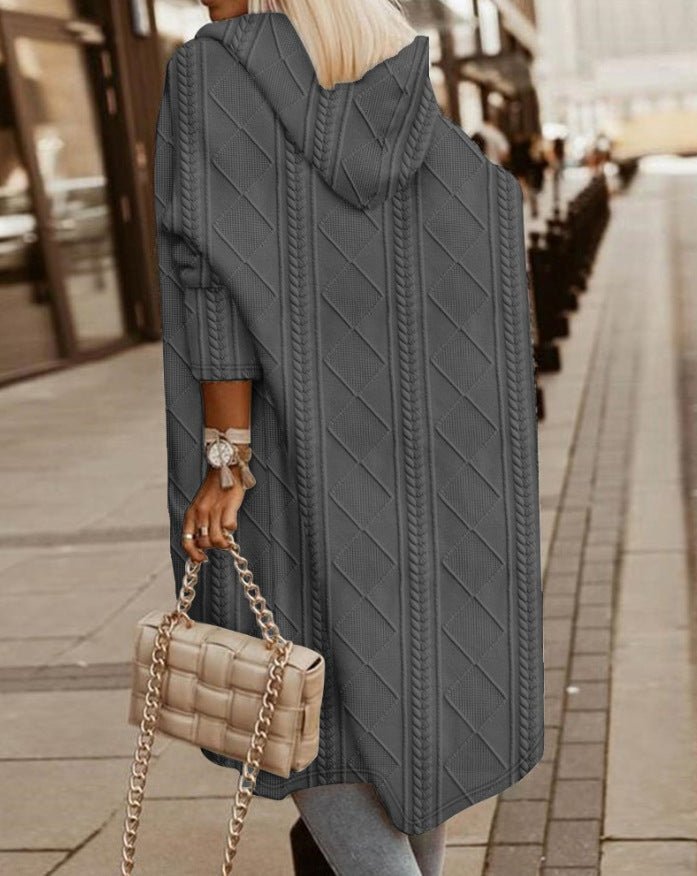 WW | Longline Cardigan - Weiches Strickmaterial - Gemütliches Schichtungsteil - Lässiger Herbststil