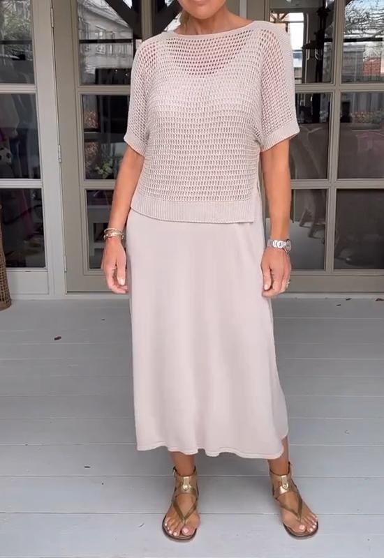 WW | Elegantes Deltes Set (Kleid + Top)