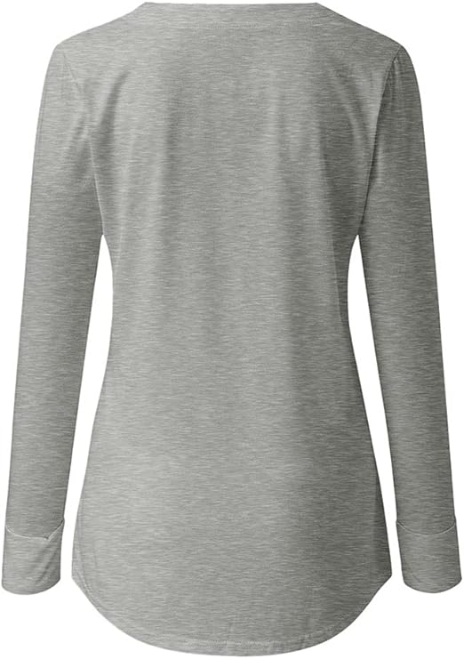 WW | Lässiges T-Shirt für Damen mit Reißverschluss und Rundhalsausschnitt