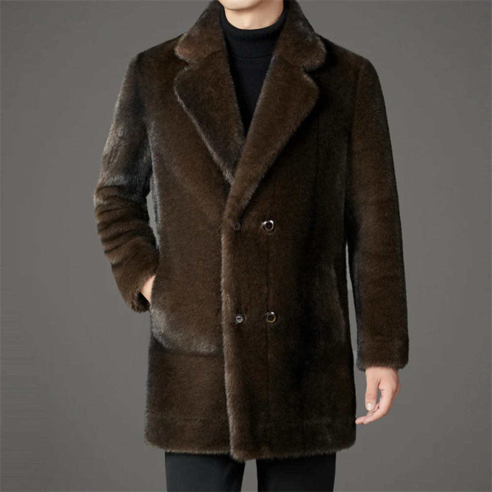WW | Single-breasted Fur Warm Coat