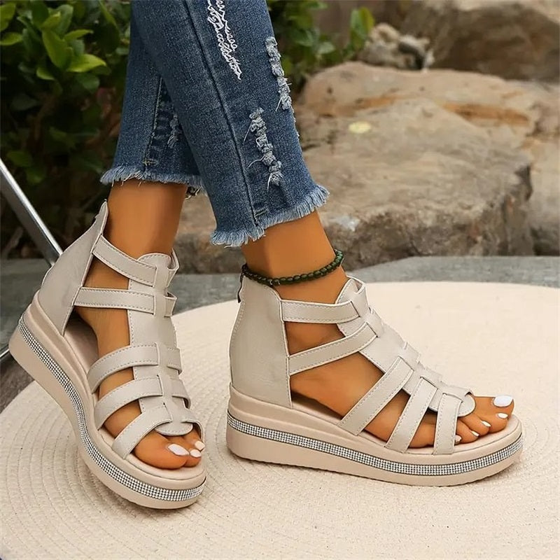 Wedge™ | Sandals with Rhinestone Embellishment