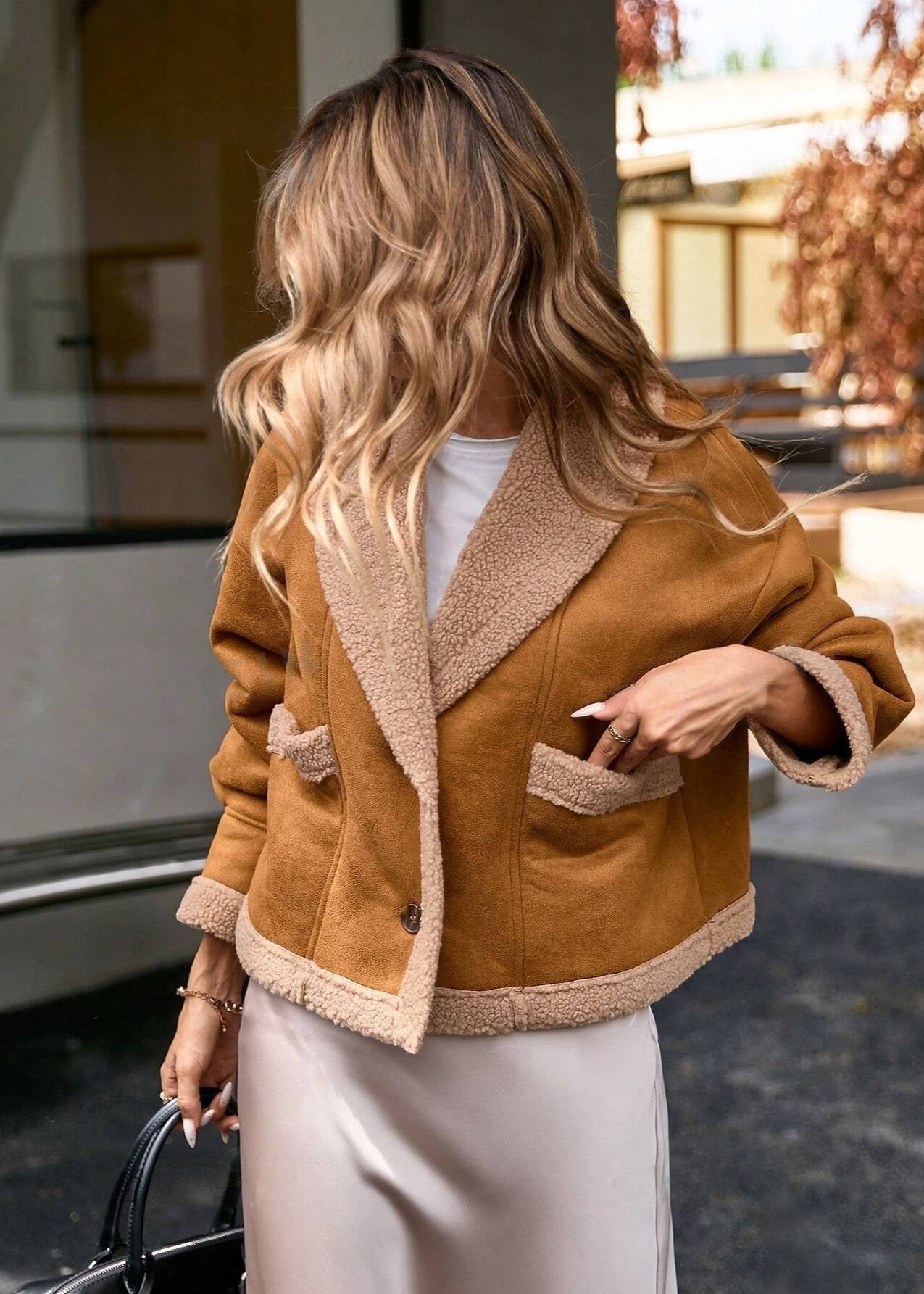 WW | gefütterte Wildlederjacke - Gemütlich & Stylisch - Warme Winter-Schicht