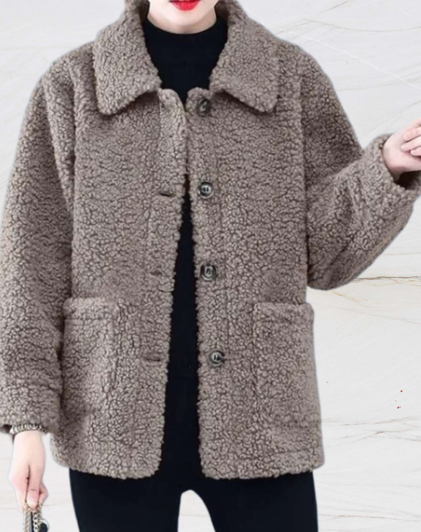 WW | Women's Warm Fleece Jacket with Polo Collar