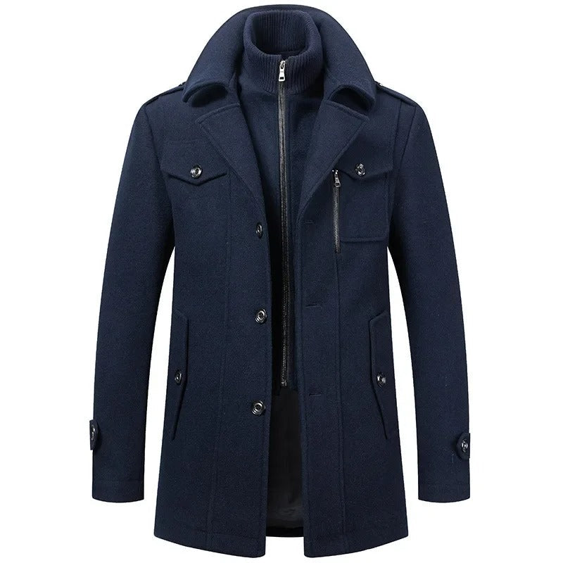 WW | Eleganter und warmer Tweed-Wintermantel für Männer