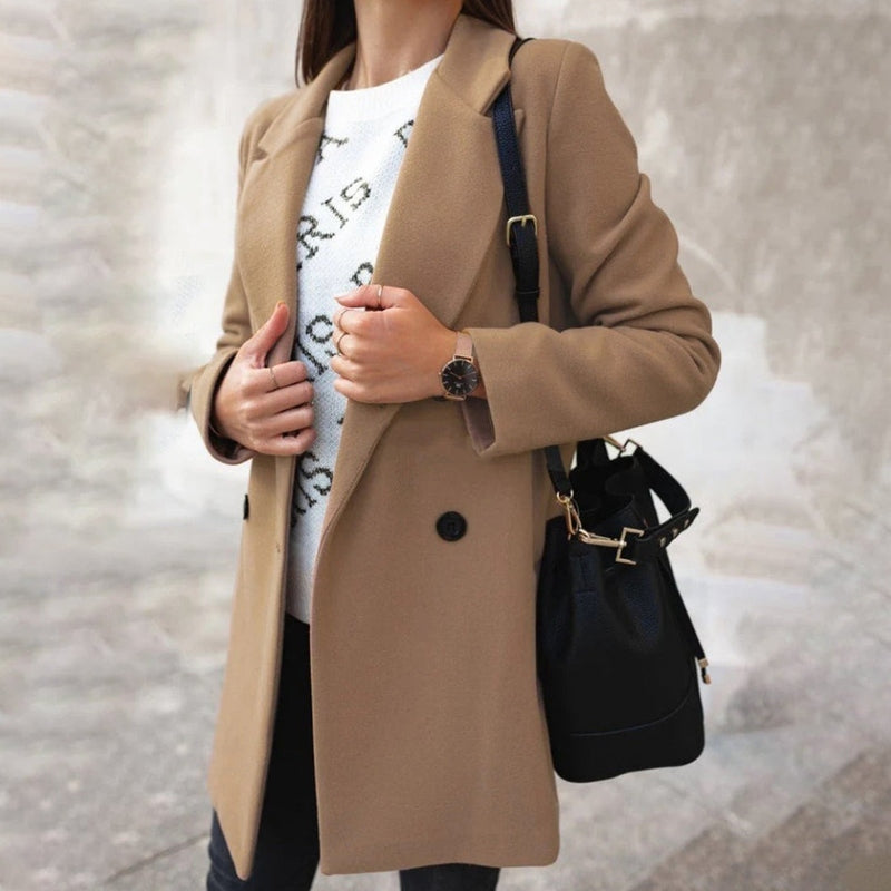 WW | Coat - Wool Blend - Tailored Fit - Single-Breasted with Buttons - Classic Lapel
