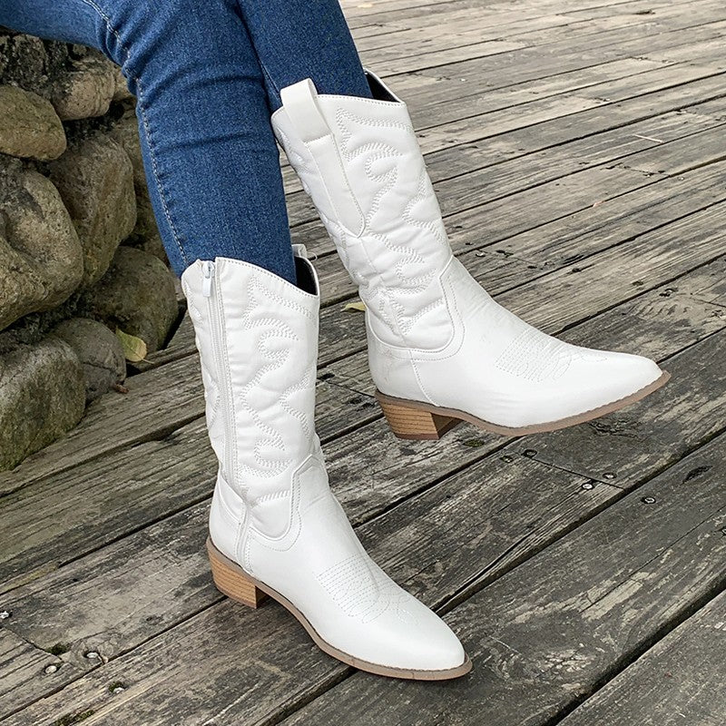 WW | legante Metallic-Cowboystiefel
