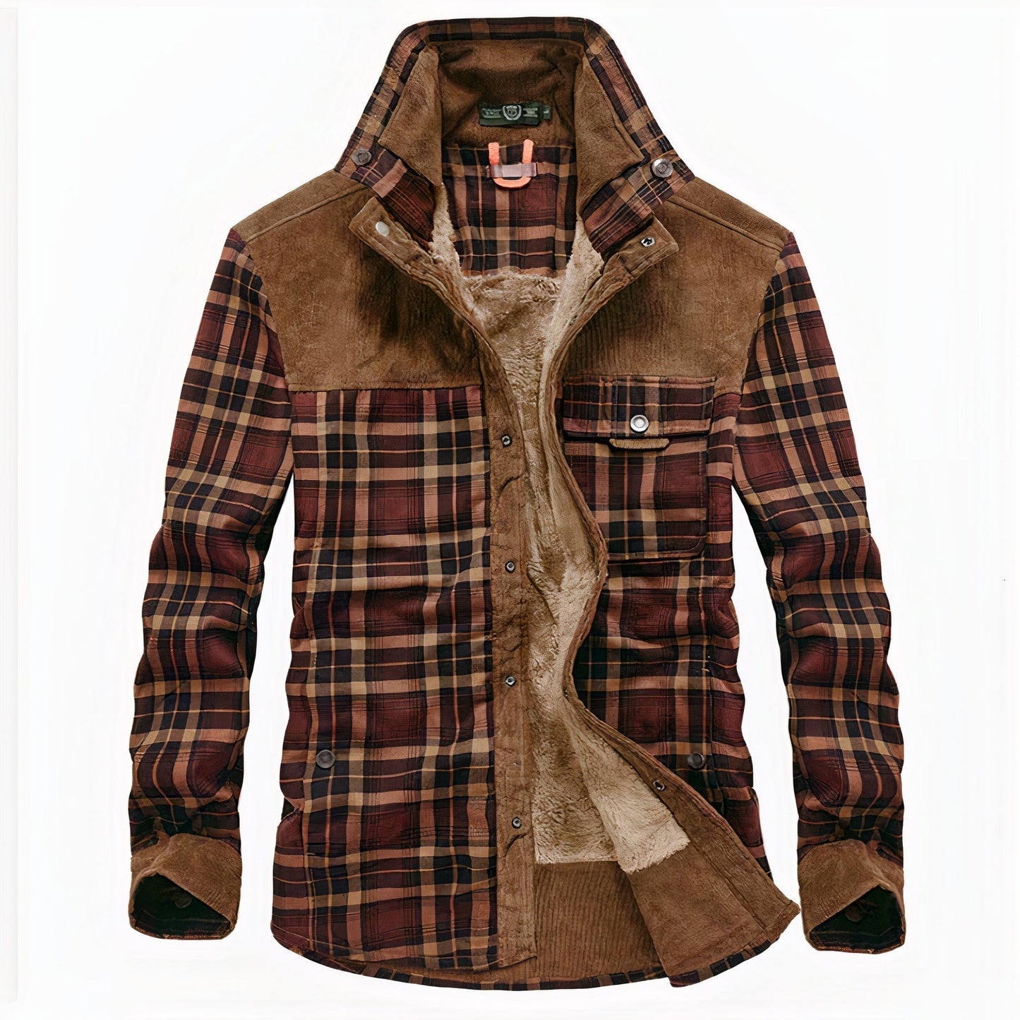WW | Herbst Warmflanelljacke Für Männer Mit Karomuster