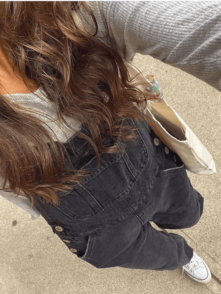 WW | Gewaschenes Straight Leg Denim Overall