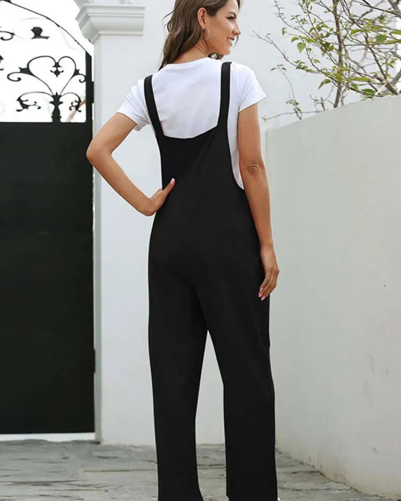 WW | Weiß Latzhose Damen Lässig