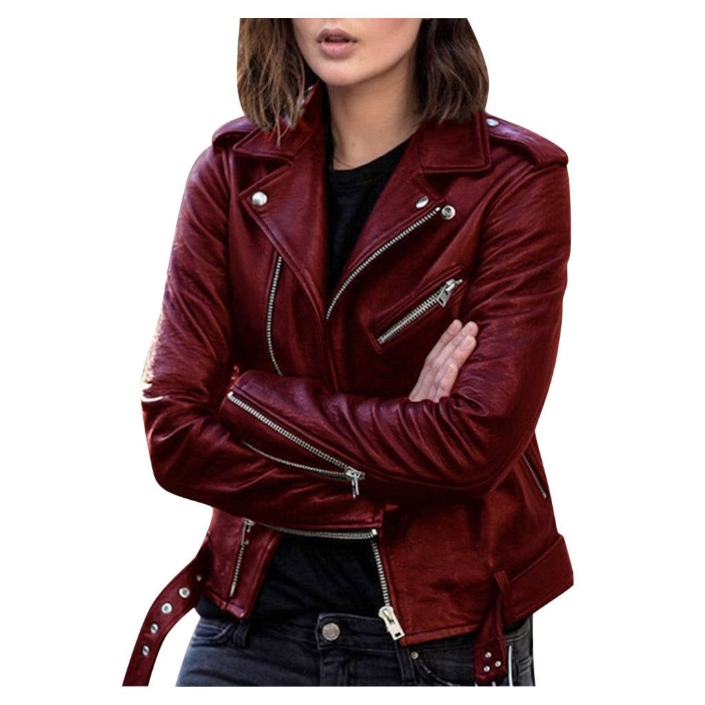 WW | Damen Reißverschluss Jacke - Biker-Stil