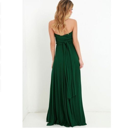 WW | Elegantes Halter-Maxikleid ohne Rücken für Frauen