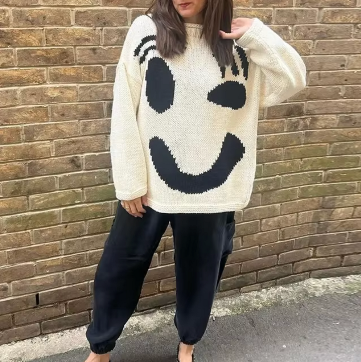 WW | Oversized Cotton Knitted Sweater
