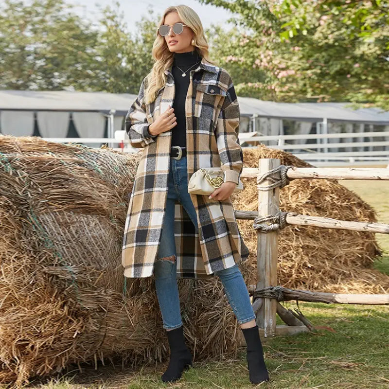 WW | Longline Plaid Jacket