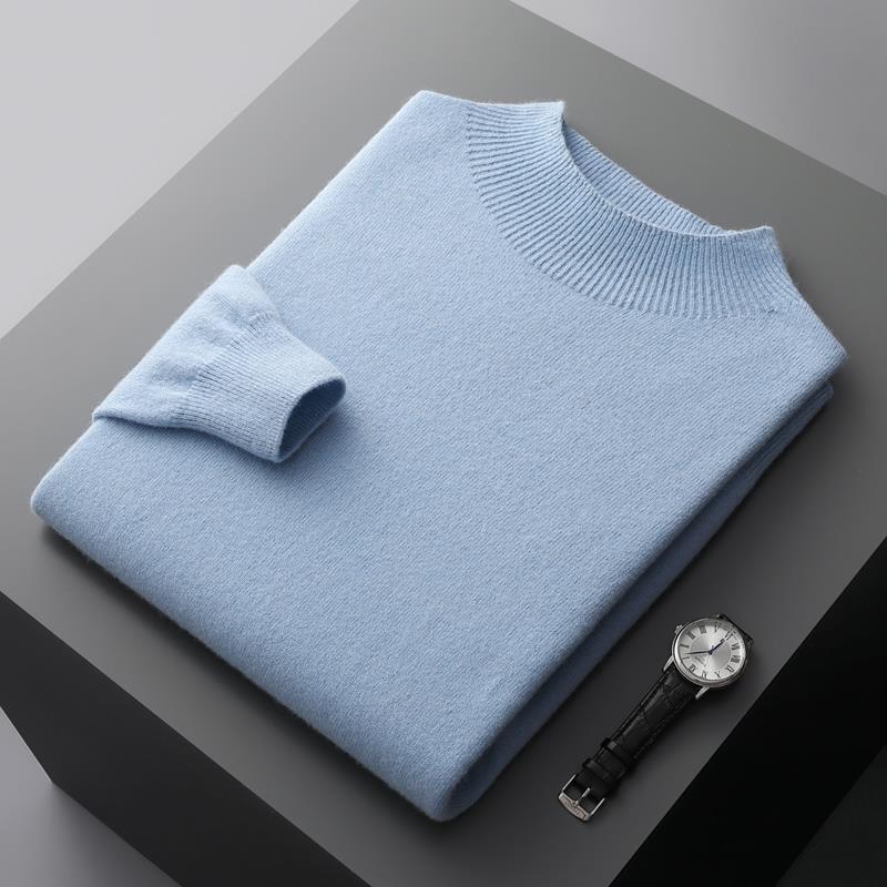 WW | Luxuriöser Herrenpullover mit halbem Kragen