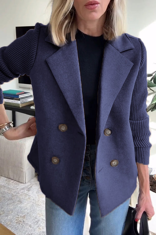 WW |Eleganter Blazer mit Kontrastärmeln