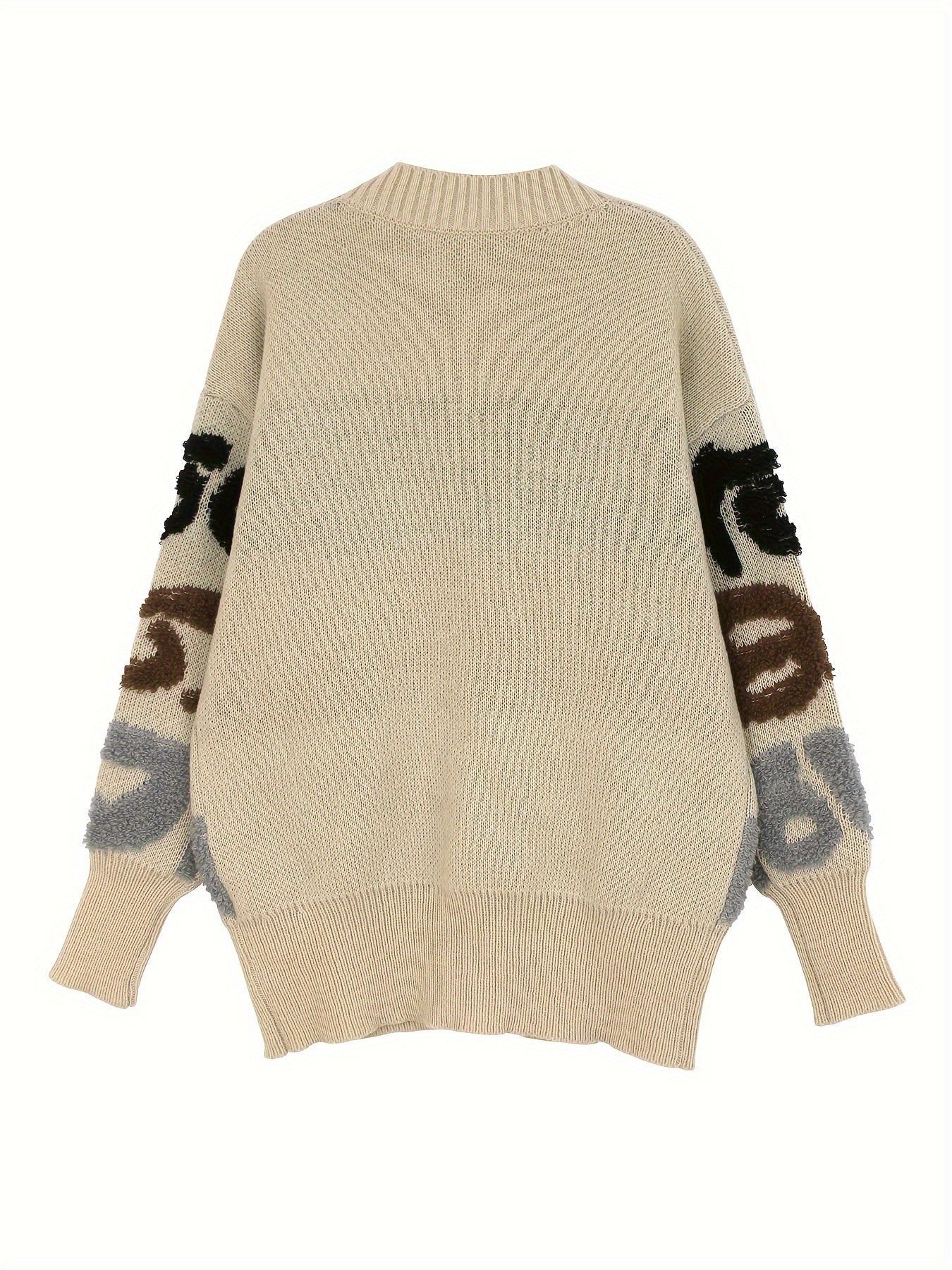 WW | Letter Pattern Button Down Cardigan For Women - Perfect For Casual Days