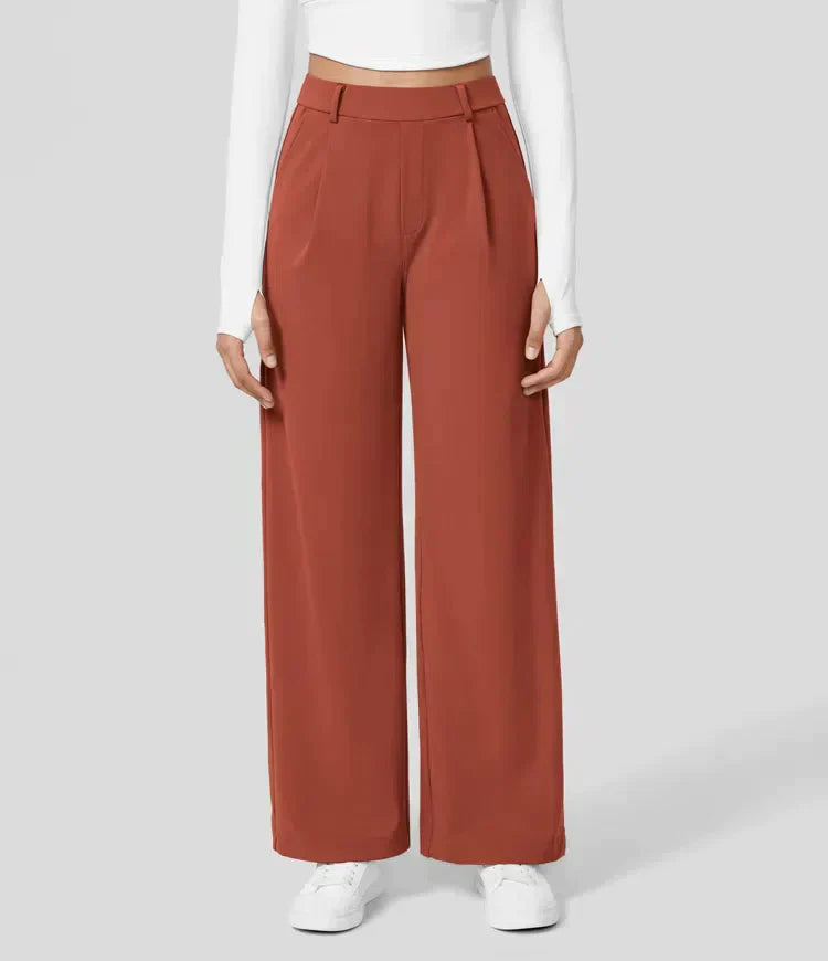 WW | Damenhose mit weitem Bein - High Waist, Business & Casual geeignet