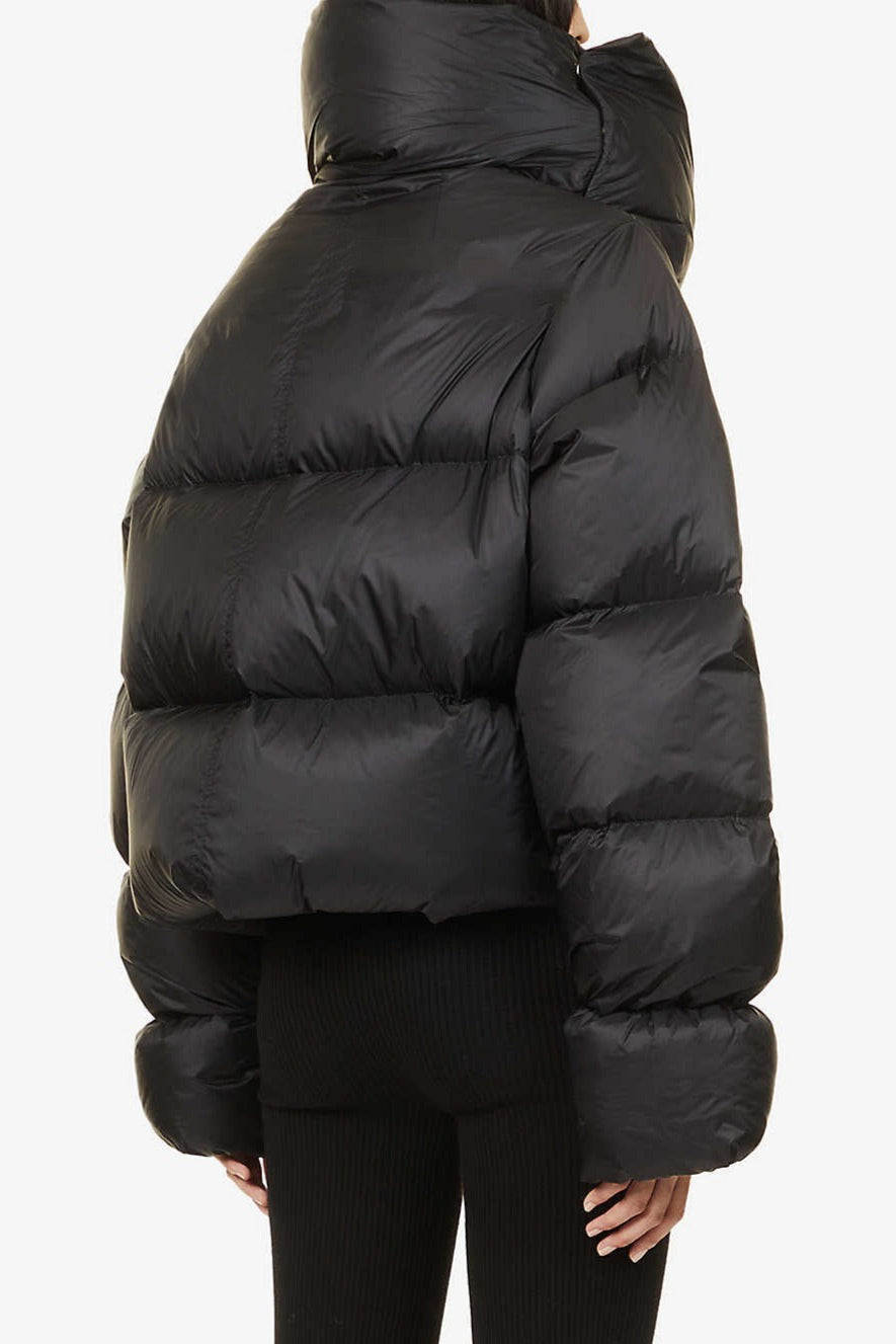 WW | Hals-Schal-Kragen gesteppte Pufferjacke