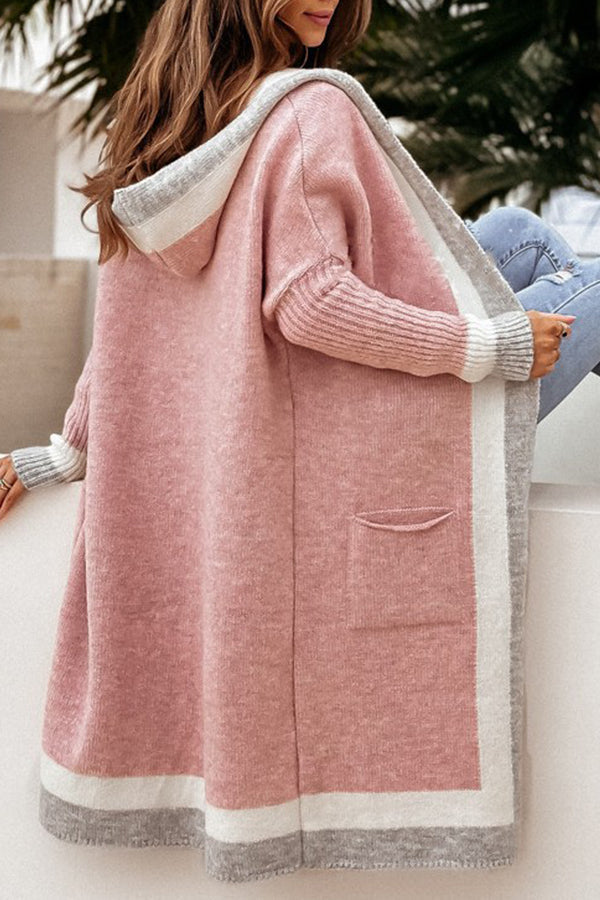 WW | und Winter Freizeit Alleskönner Kapuzen langer Cardigan Pullover Jacke