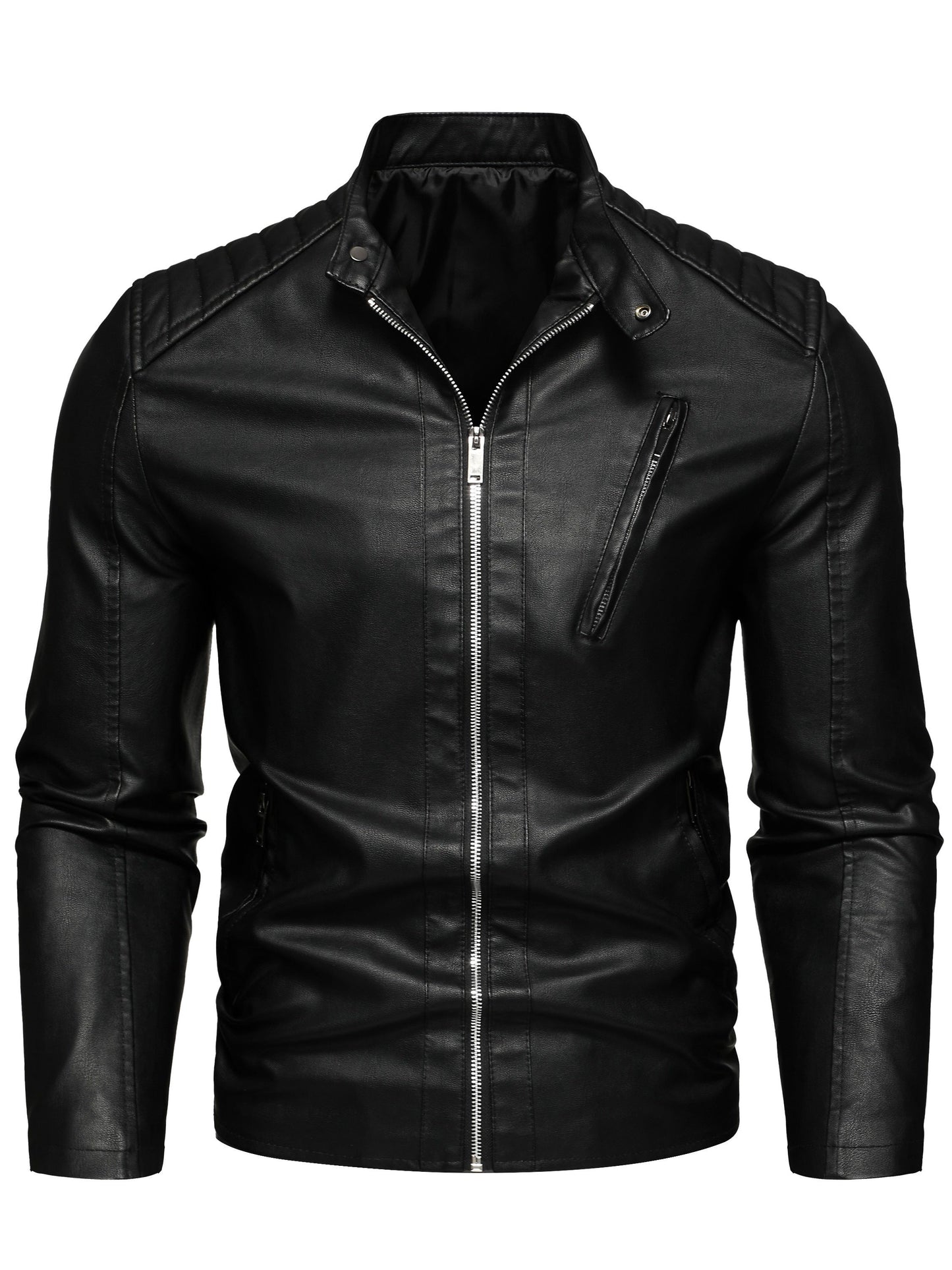 WW | Stylische Lederjacke mit Reißverschluss