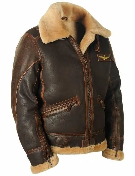 WW | Vintage Charme: Schafsfell Pilotenjacke