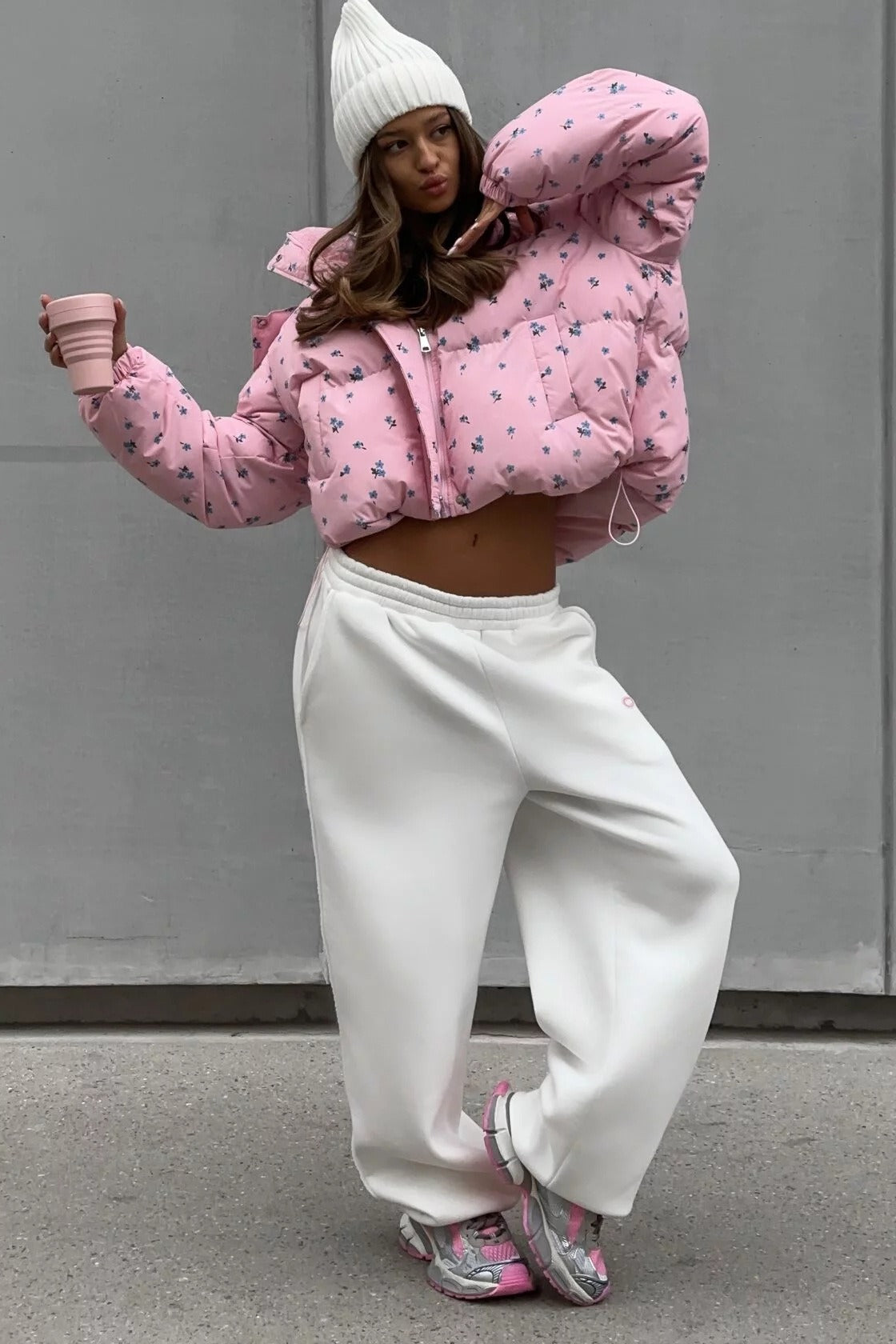 WW | Bedruckte Puffy Pufferjacke
