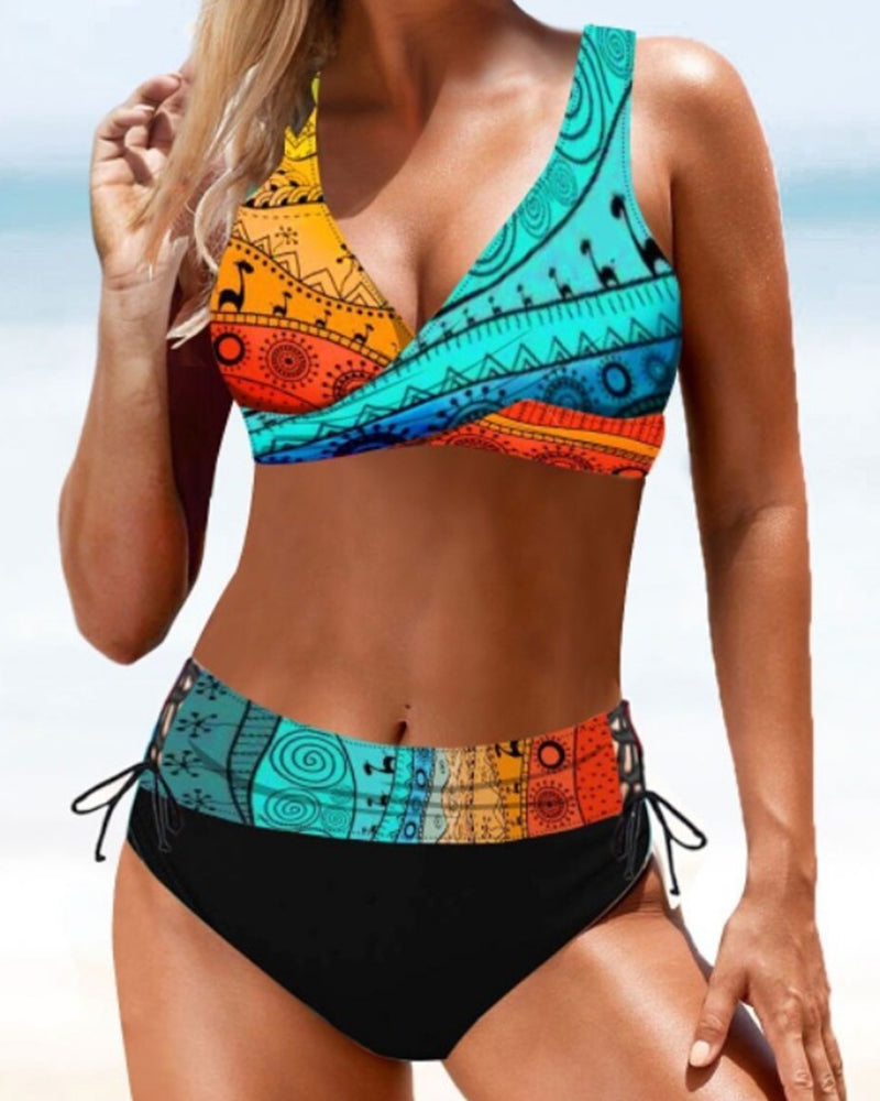 WW gestreifter Bikini
