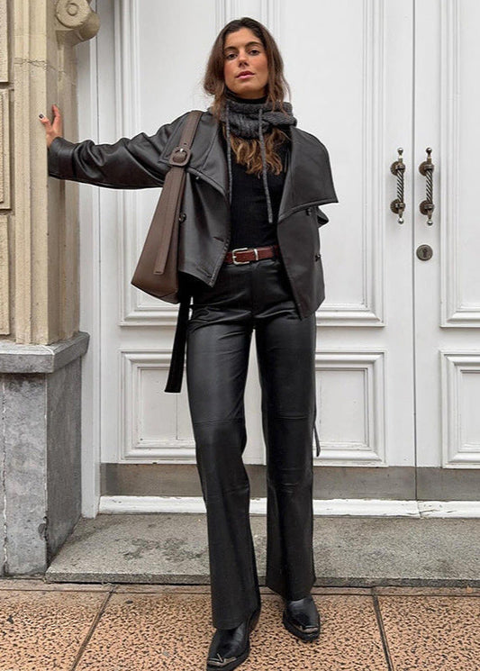 WW | Kunstlederjacke – Minimalistischer Biker-Chic