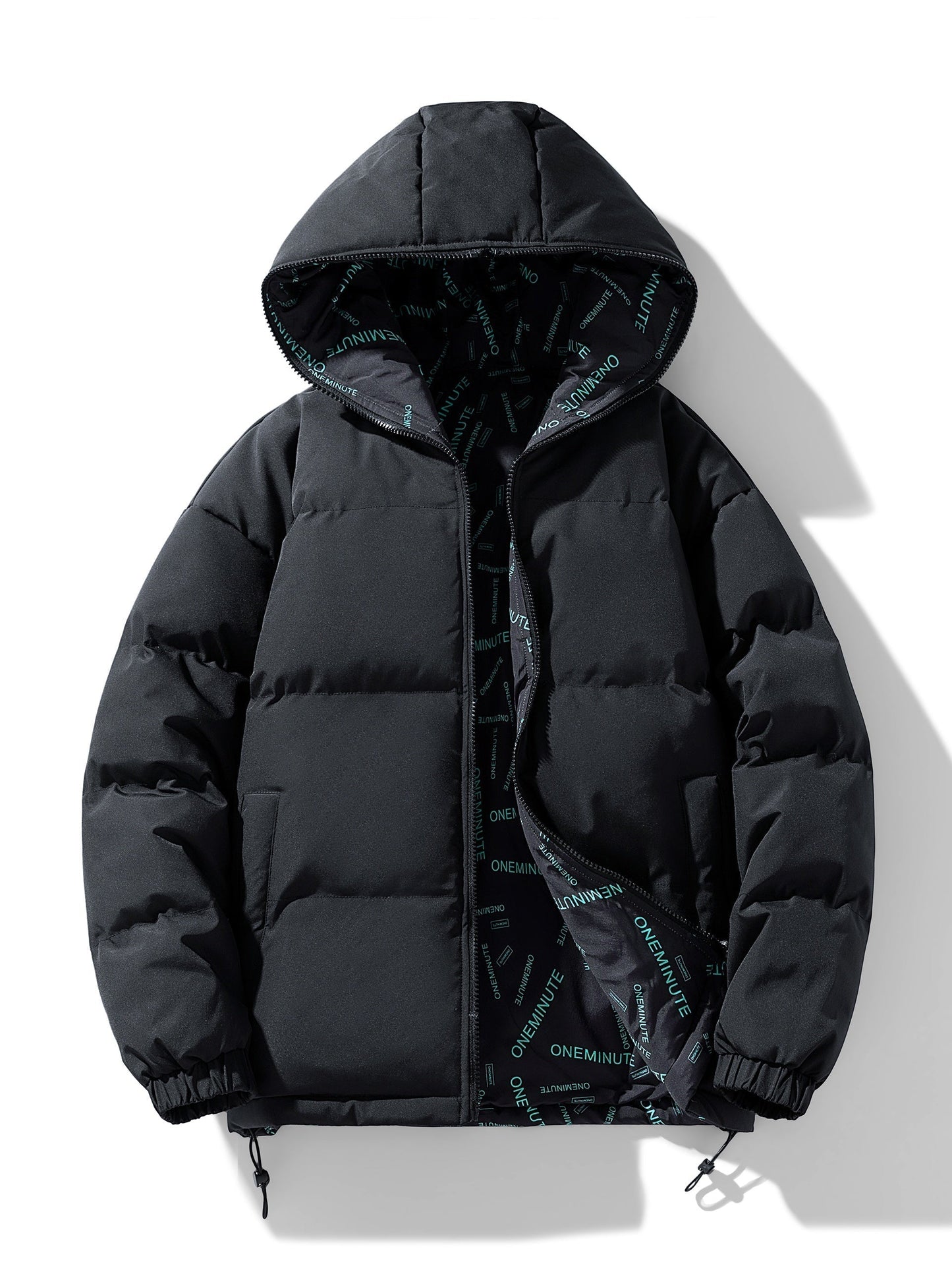 WW | Men's Winter Jacket with Hood and Casual Multi-Pocket Design - Perfect for Outdoor Activities