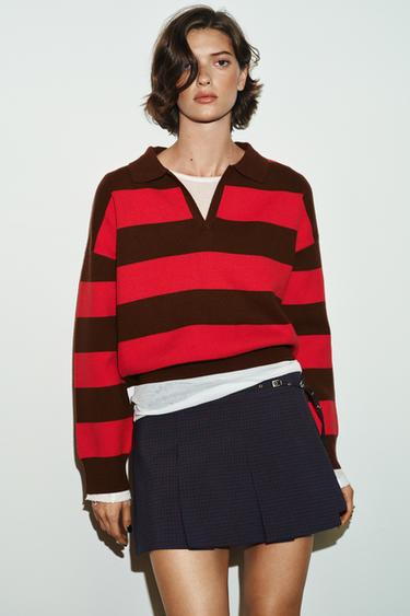 WW | Gestreiftes Strick-Polo