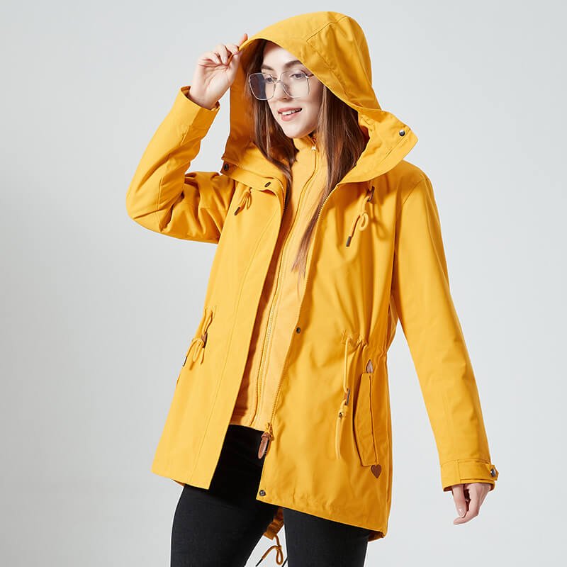WW | Hooded Rain Jacket - Adjustable Fit - Lightweight Design - Outdoor Essential