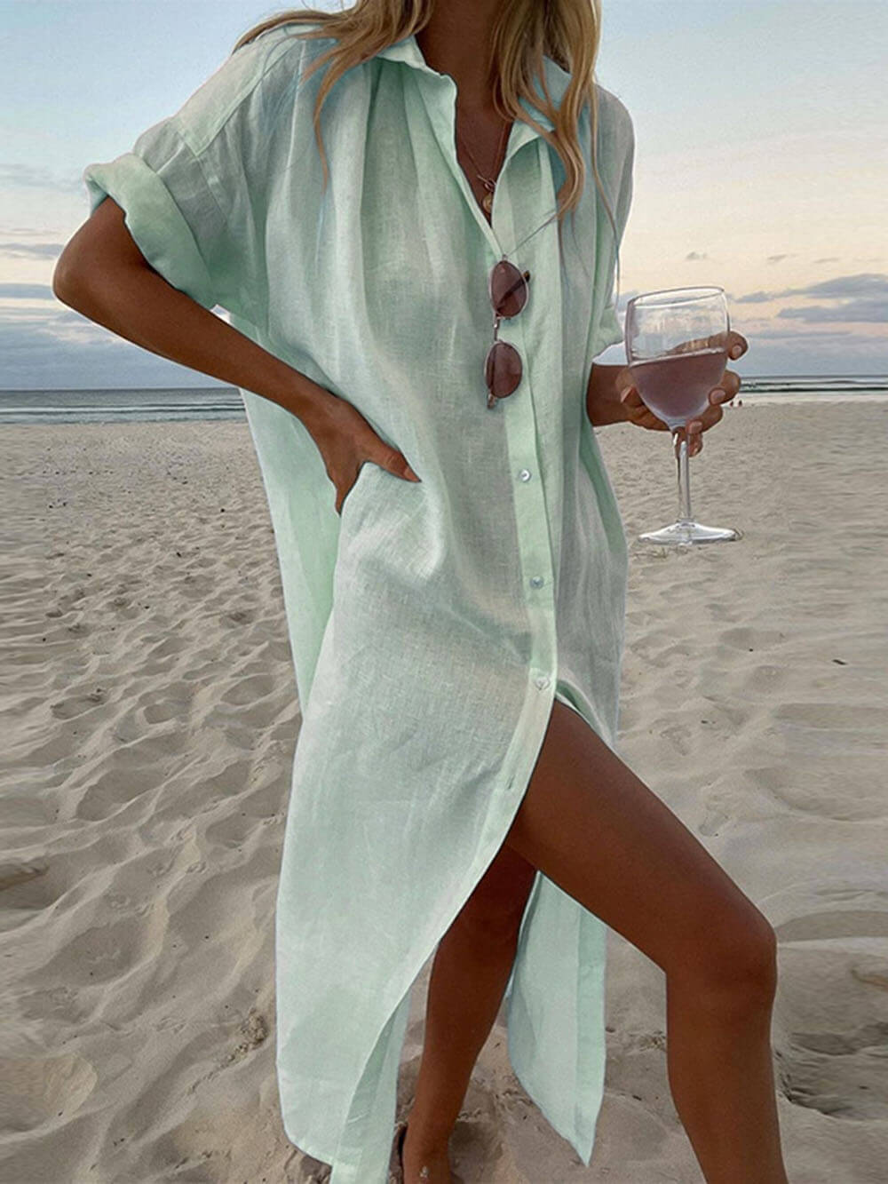 Jillian – Relaxed Shirt Maxi Dress